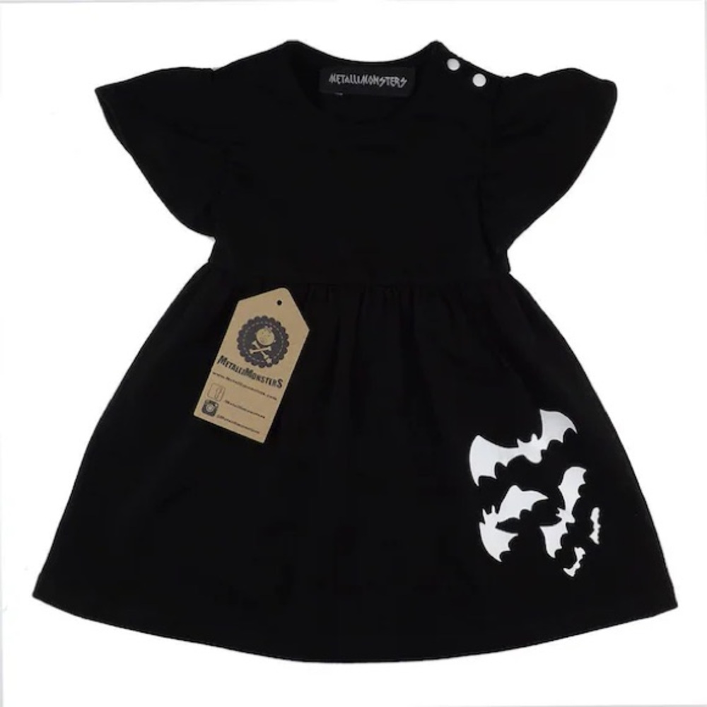 Black bats girls dress By Metallimonsters
